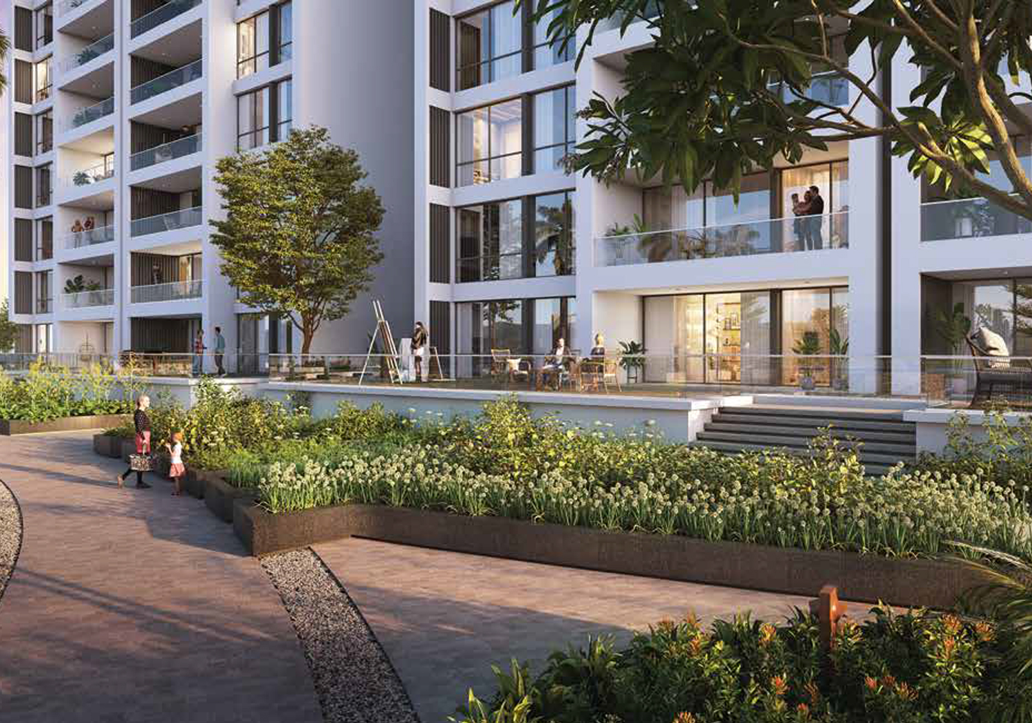 Exterior view of ANP Privado &mdash; photo gallery, images, brochure, amenities, cost sheet, price breakup, availability details, RERA number, RERA certificate, possession date, layout plan, logo, floor plan, master plan, and location map showcasing project highlights and features.